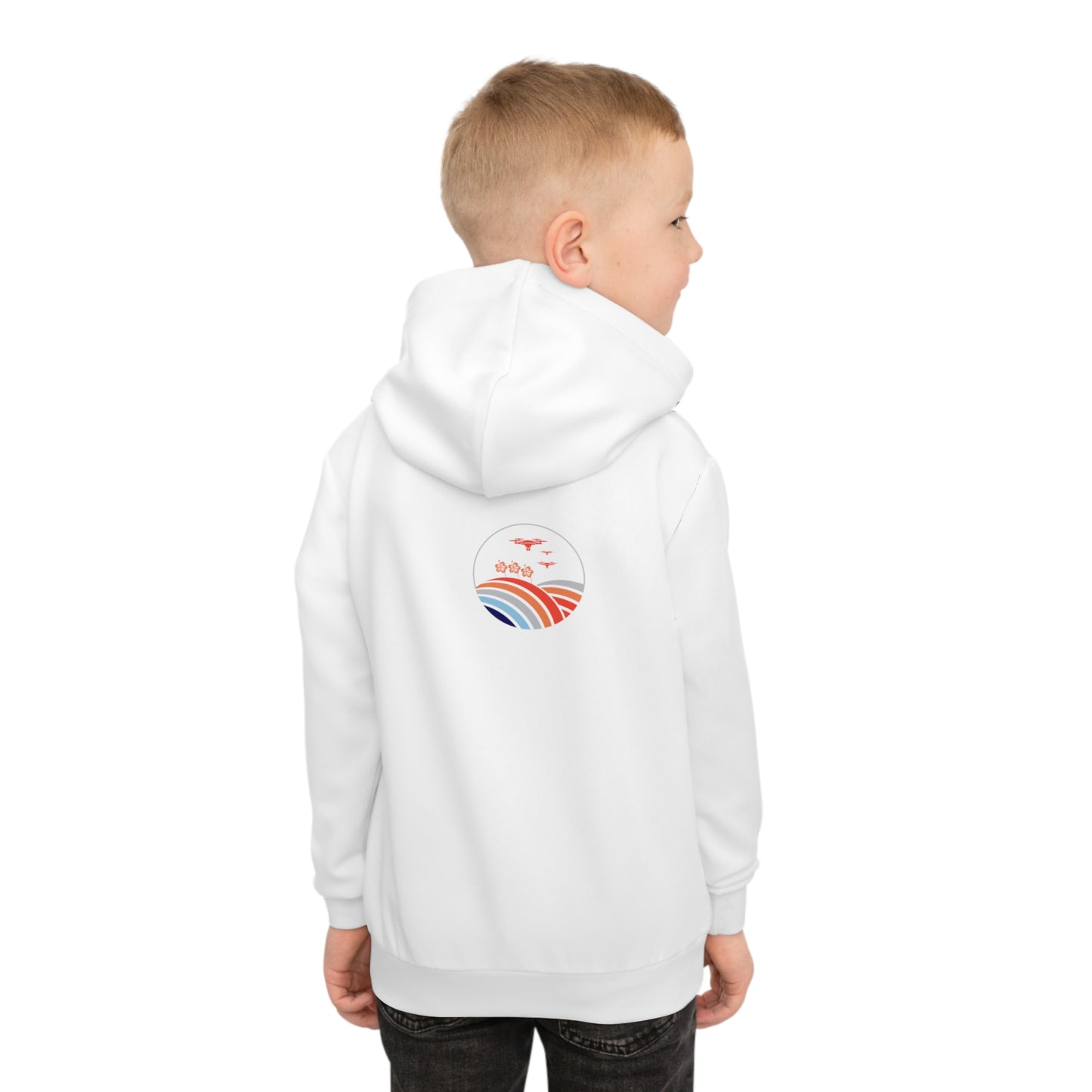 Superpowers Drone Kids Hoodie (White)