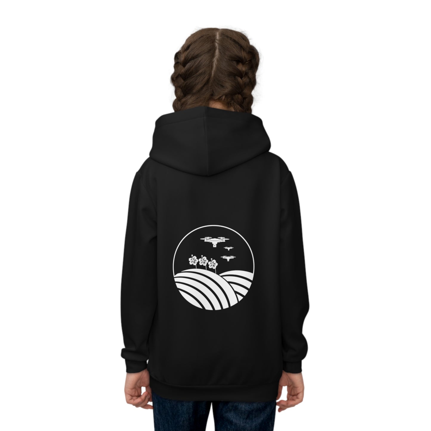 Flyin' Like a Boss Kids Hoodie (Black)