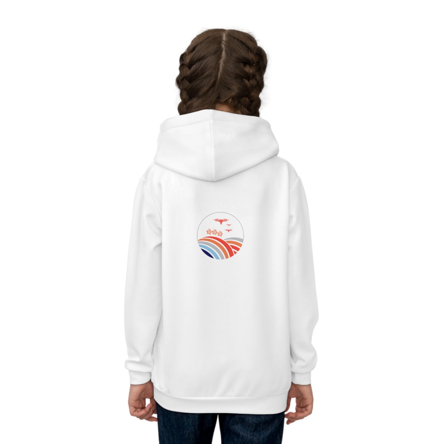 Flyin' Like a Boss Kids Hoodie (White)