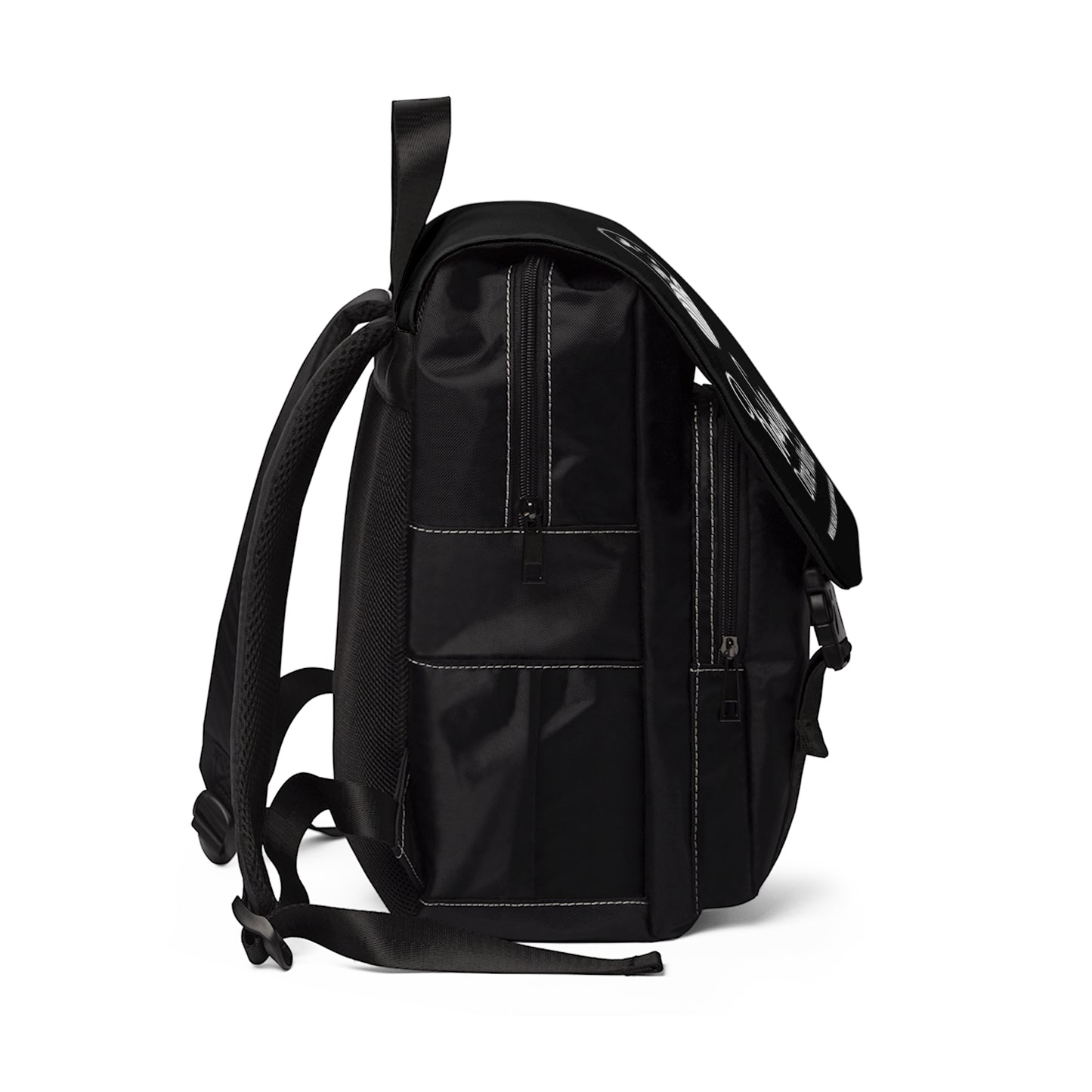 BGDW Black Unisex Casual Shoulder Backpack