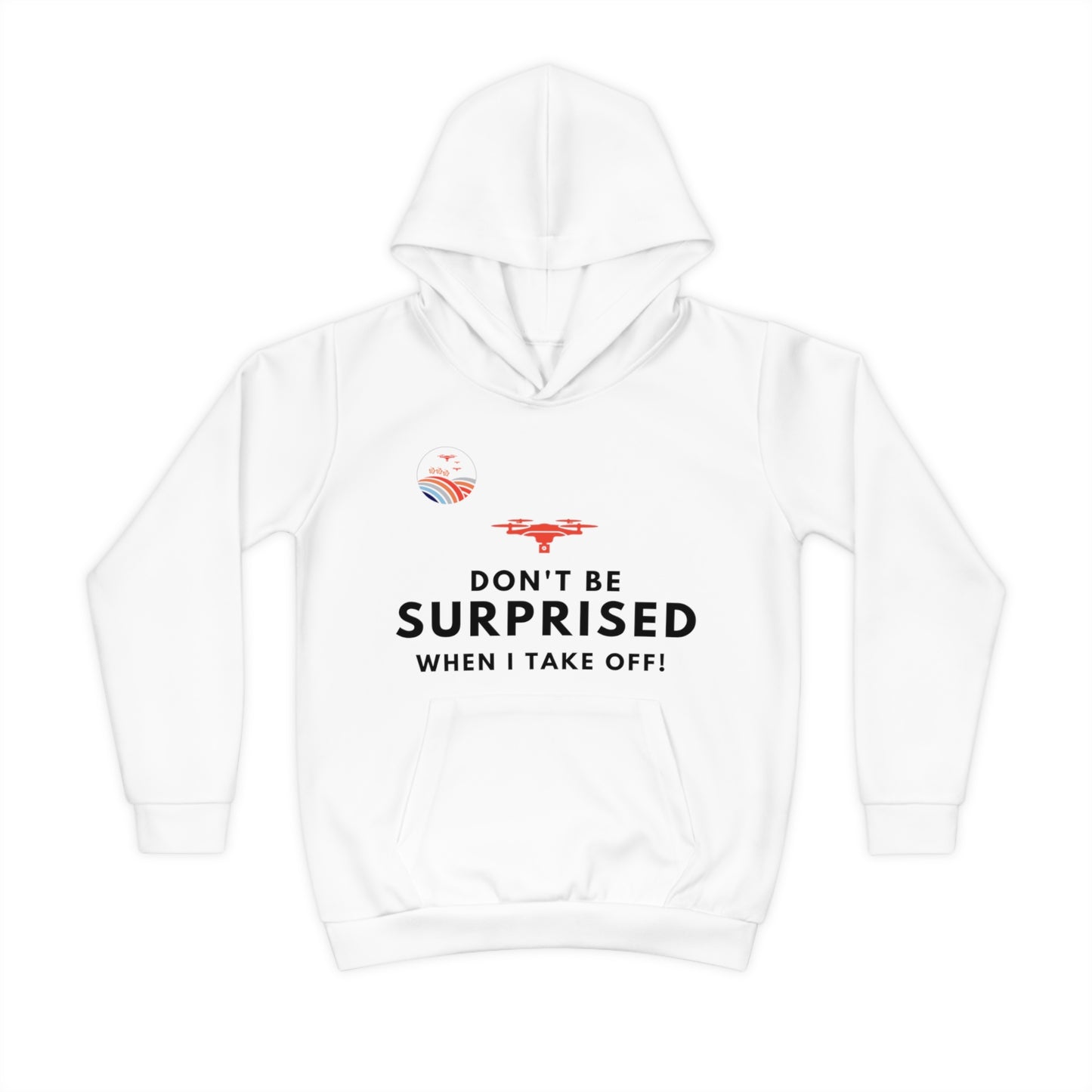 Take-Off Kids Hoodie (White)