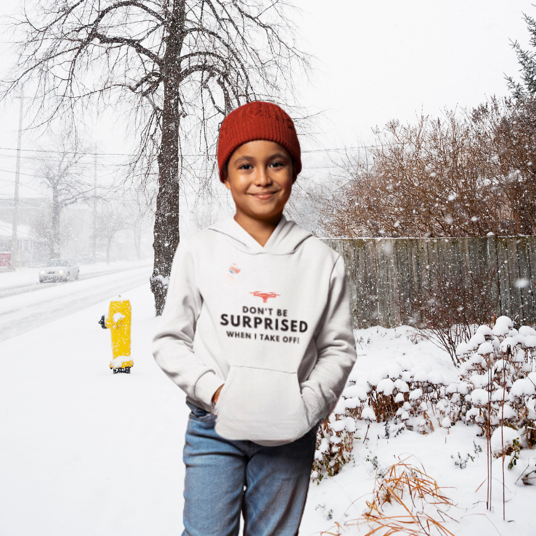 Take-Off Kids Hoodie (White)