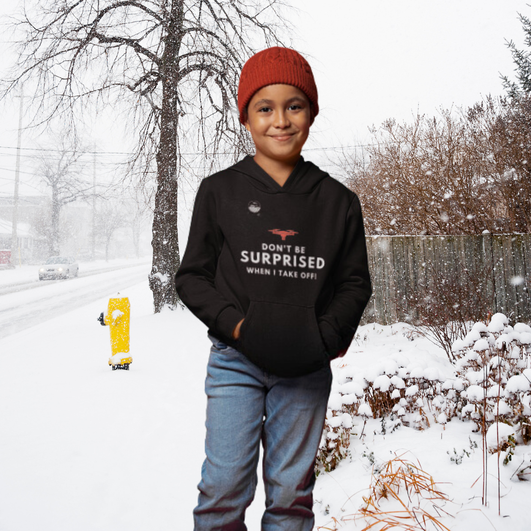 Take-Off Kids Hoodie (Black)
