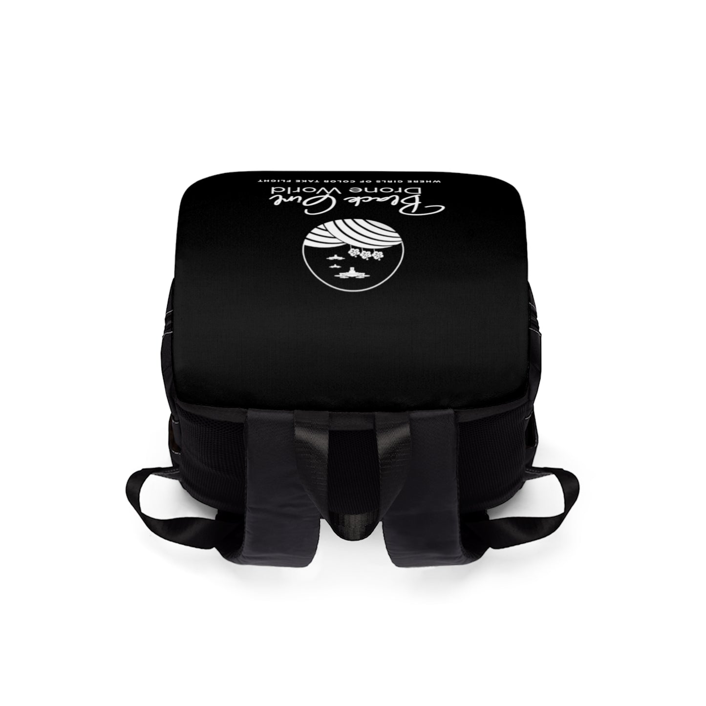 BGDW Black Unisex Casual Shoulder Backpack