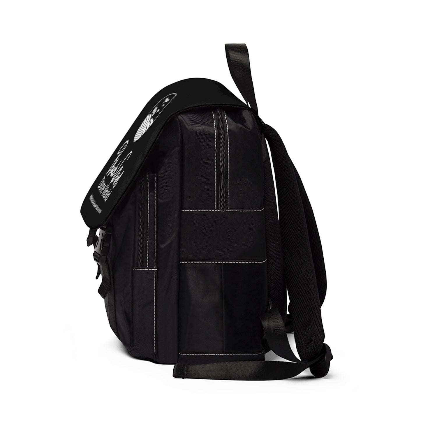 BGDW Black Unisex Casual Shoulder Backpack