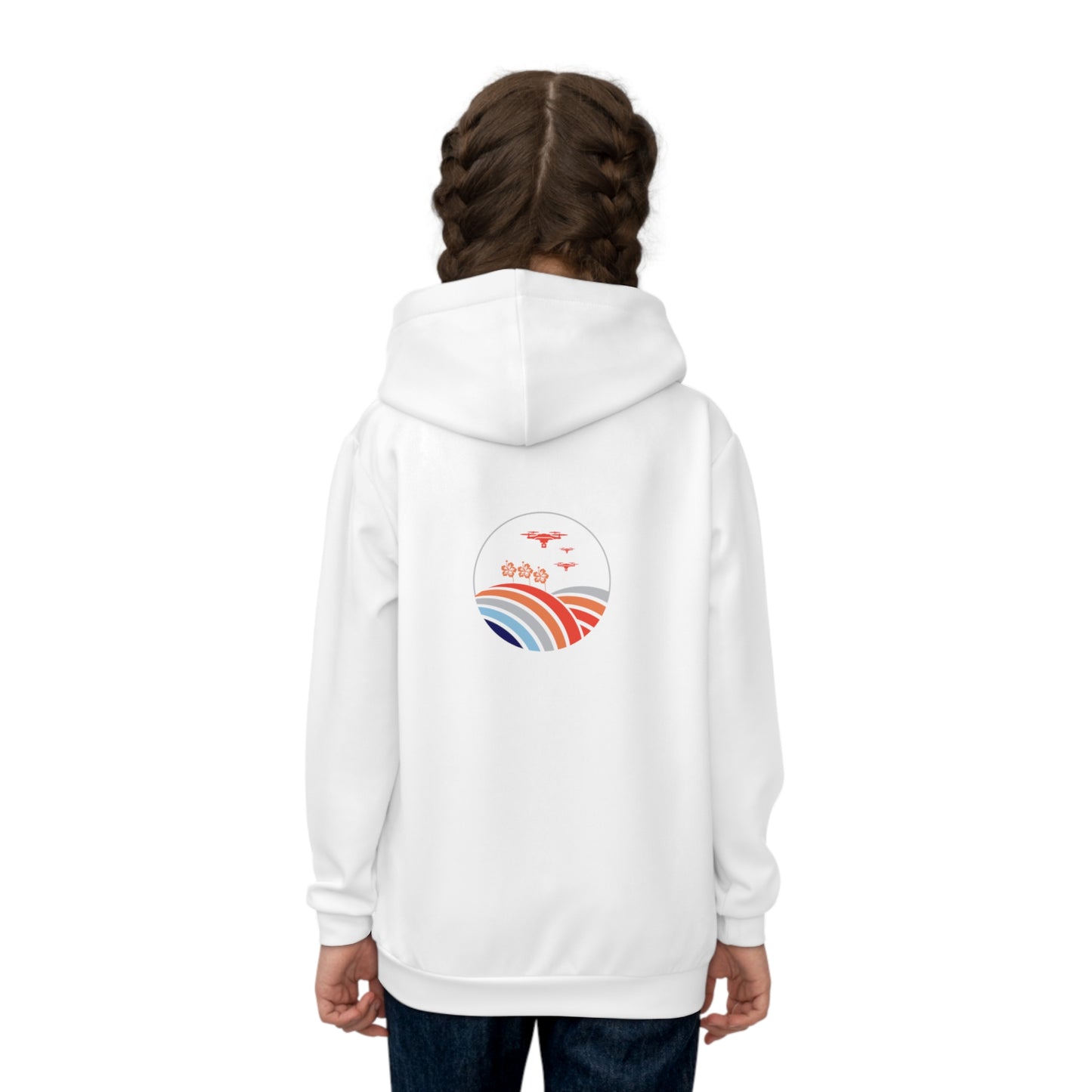 Sky Queen Kids Hoodie (White)