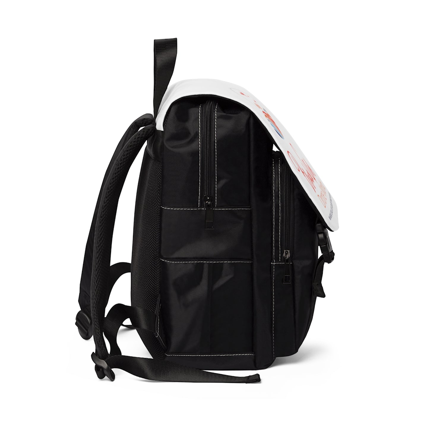 BGDW White Unisex Casual Shoulder Backpack