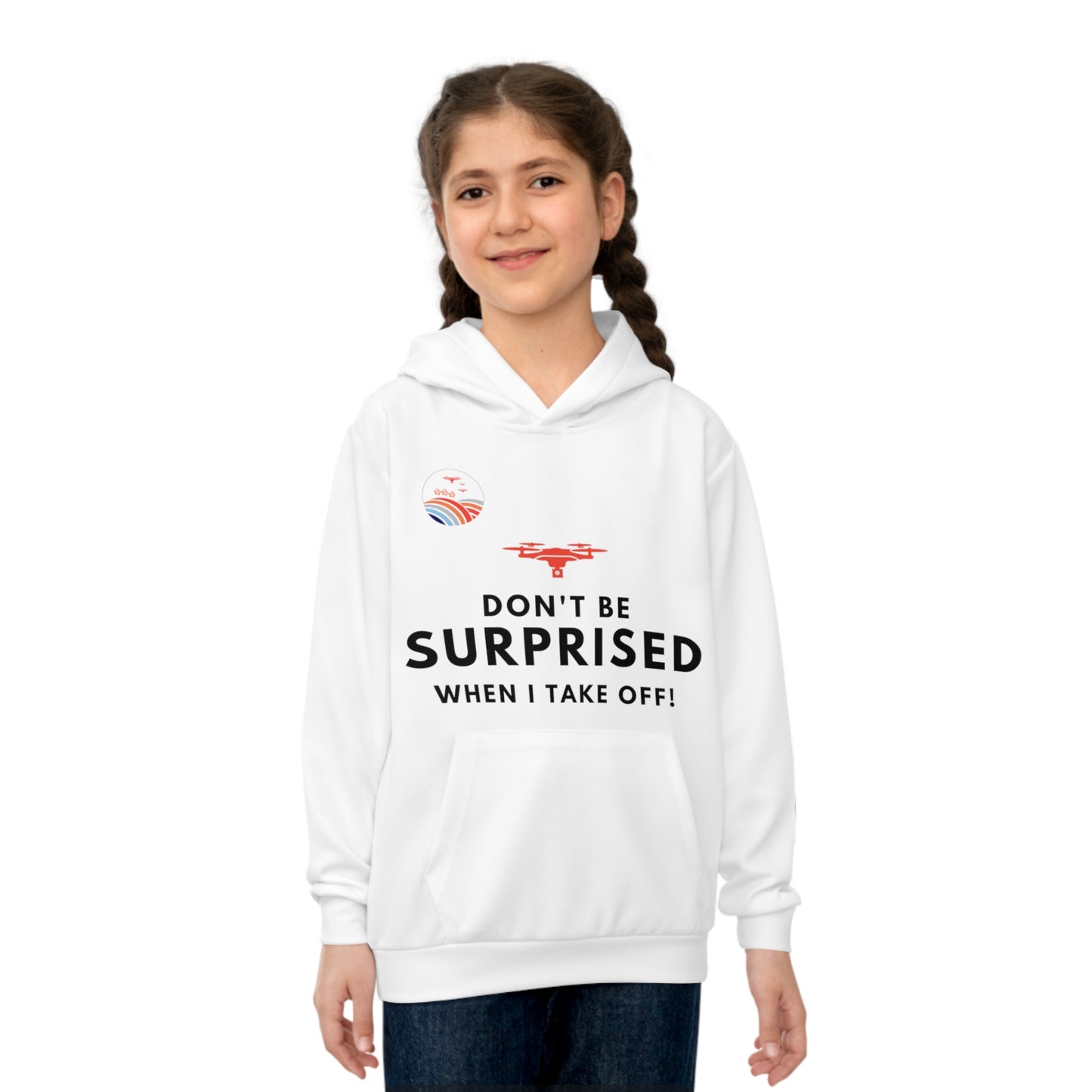 Take-Off Kids Hoodie (White)