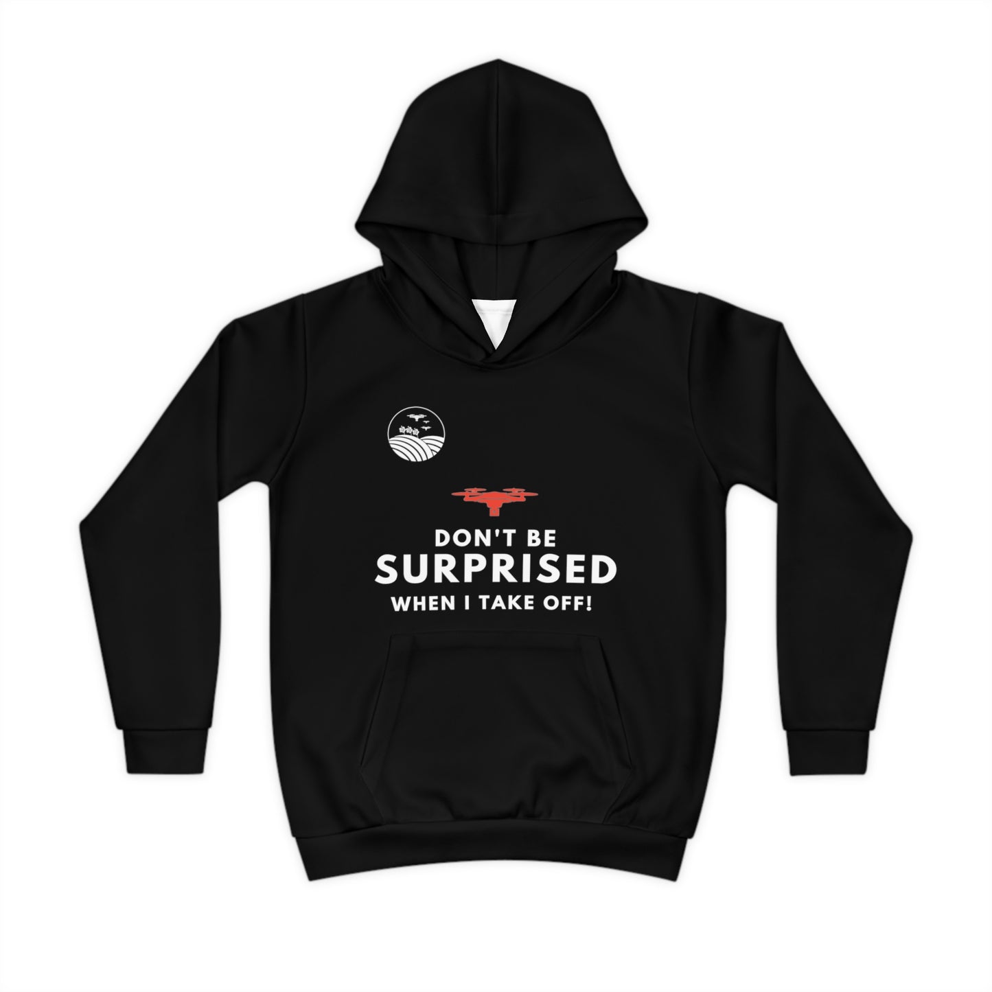 Take-Off Kids Hoodie (Black)