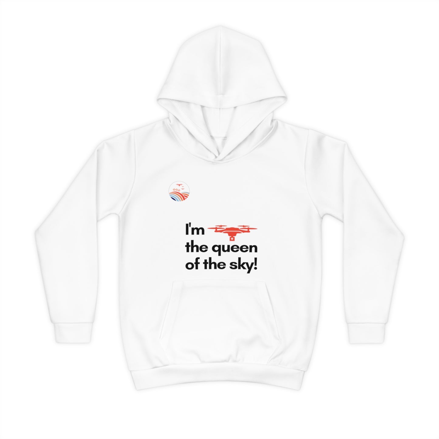 Sky Queen Kids Hoodie (White)