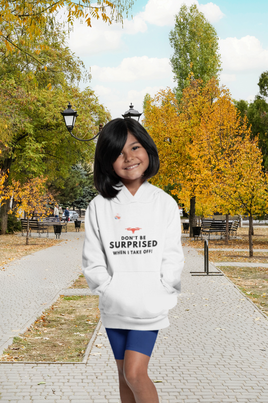 Take-Off Kids Hoodie (White)