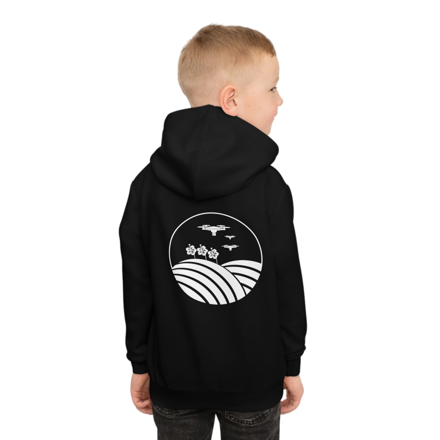 Take-Off Kids Hoodie (Black)