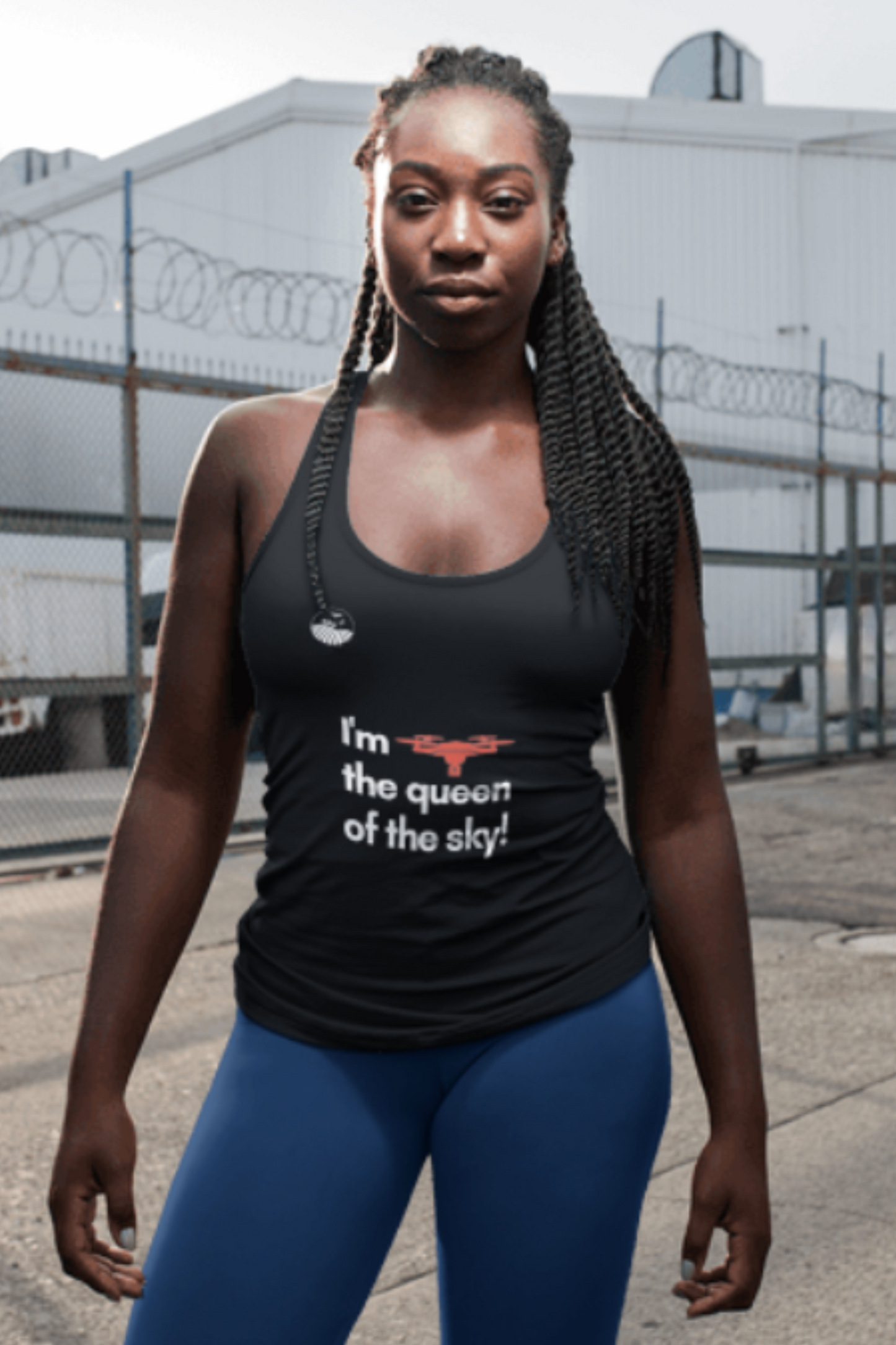 Sky Queen Racerback Tank Top