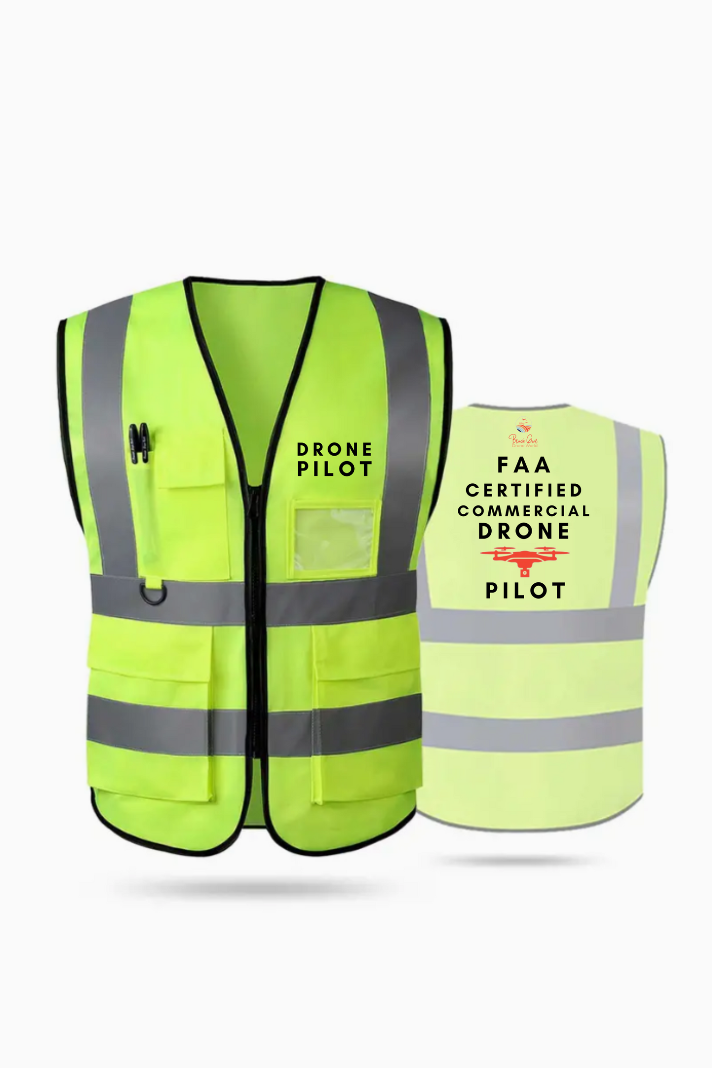 FAA Drone Pilot Reflective Vest