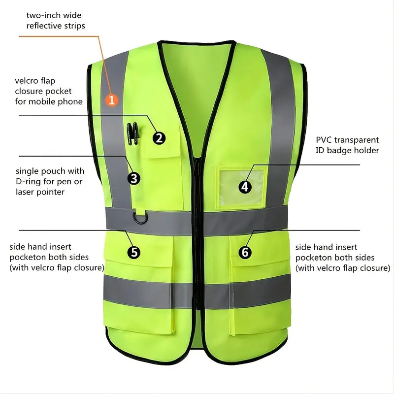 FAA Drone Pilot Reflective Vest